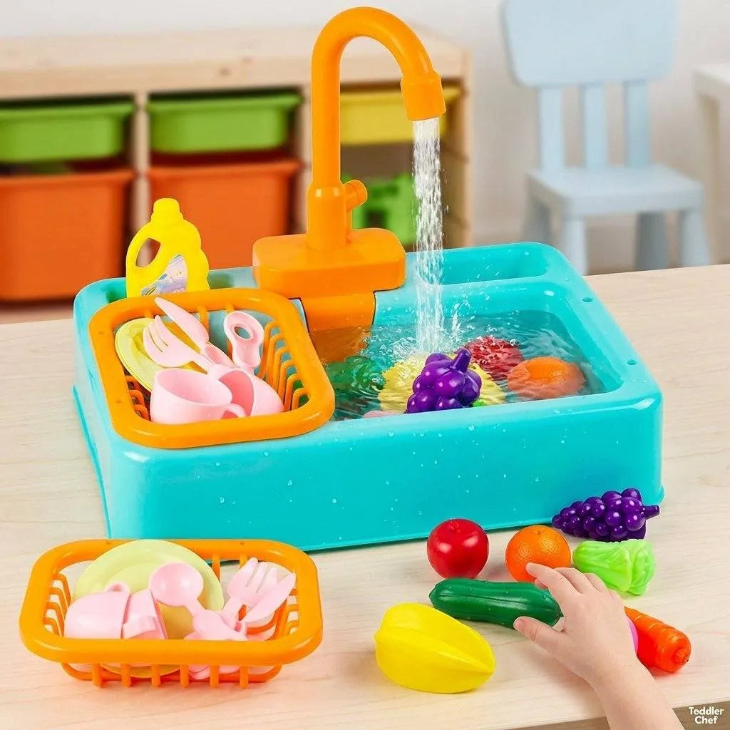 Kids Electric Kitchen Sink Toy